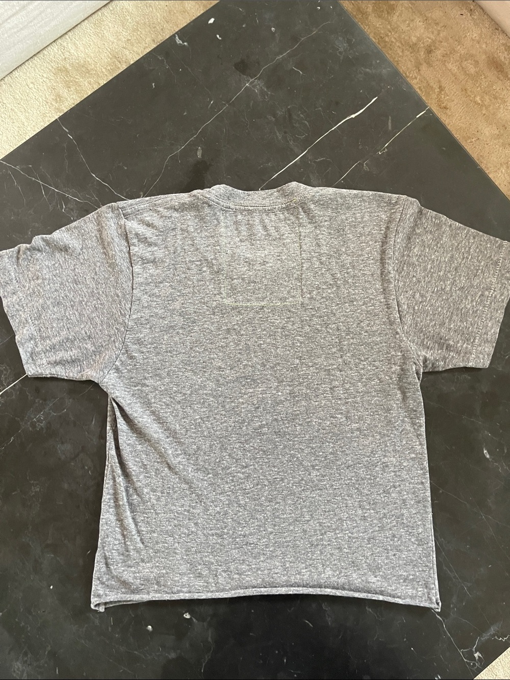 Aviator Nation Grey Tee with Black Lightning Bolt - Picture 3 of 3